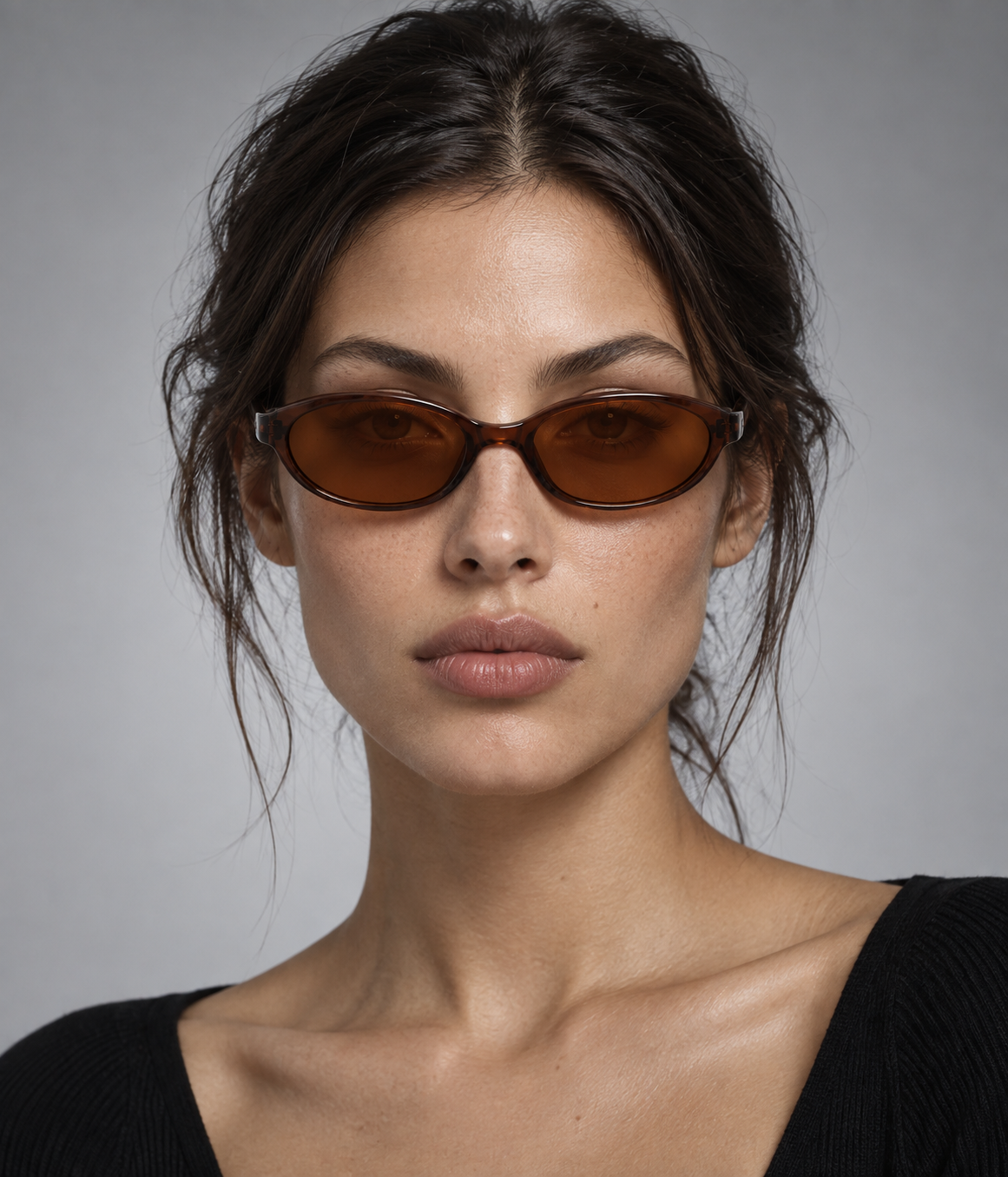 Gavezo Amber – Vintage Oval Sunglasses
