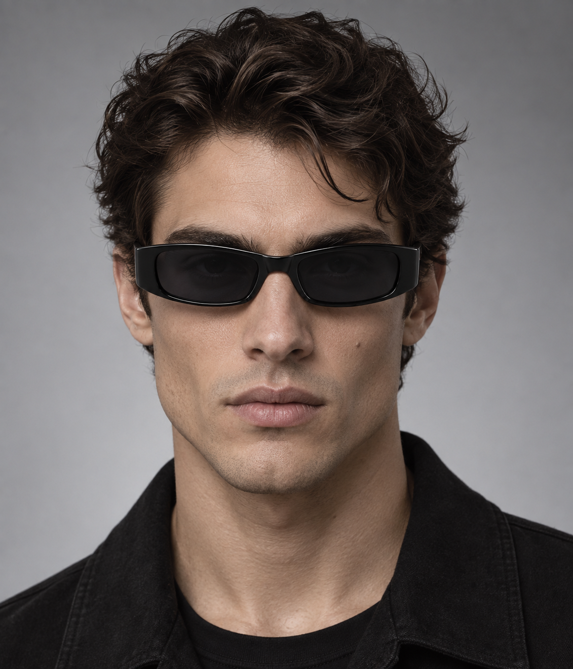 Gavezo Edge – Vintage Slim Rectangular Sunglasses