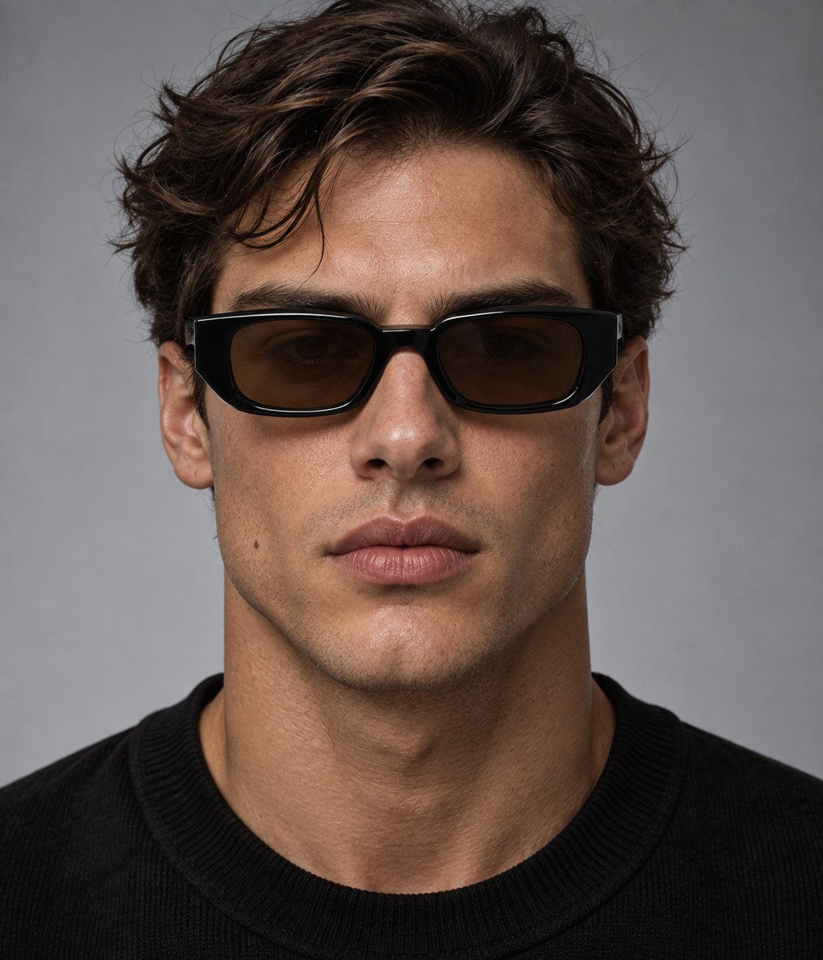 Gavezo Slate – Vintage Rectangular Sunglasses