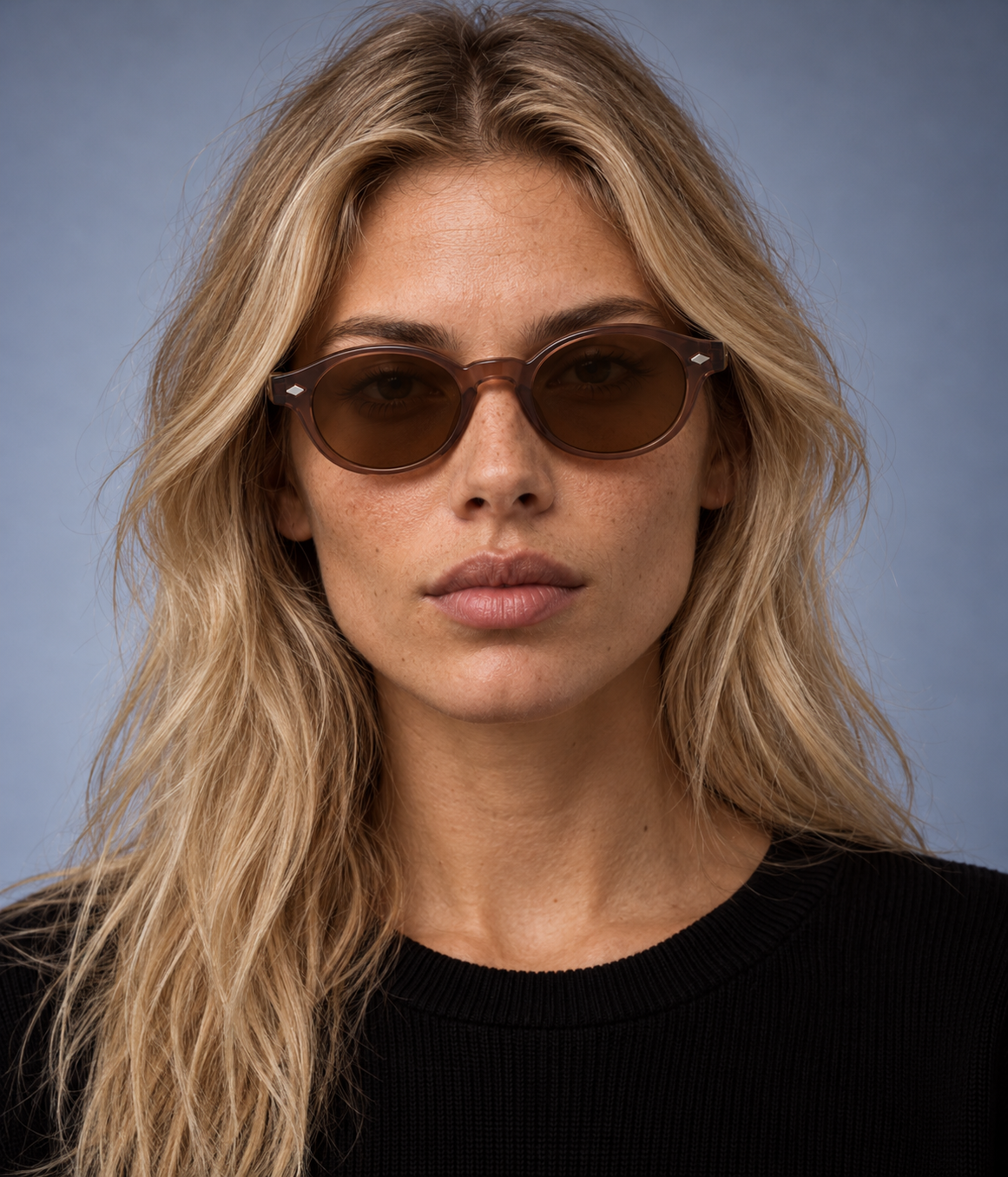 Gavezo Cedar – Vintage Round Sunglasses